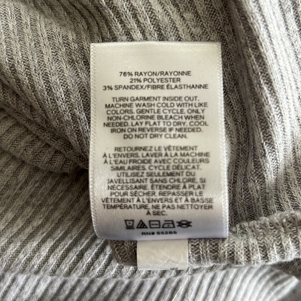 EXPRESS Ribbed Dolman Sleeve Top - Picture 7 of 9